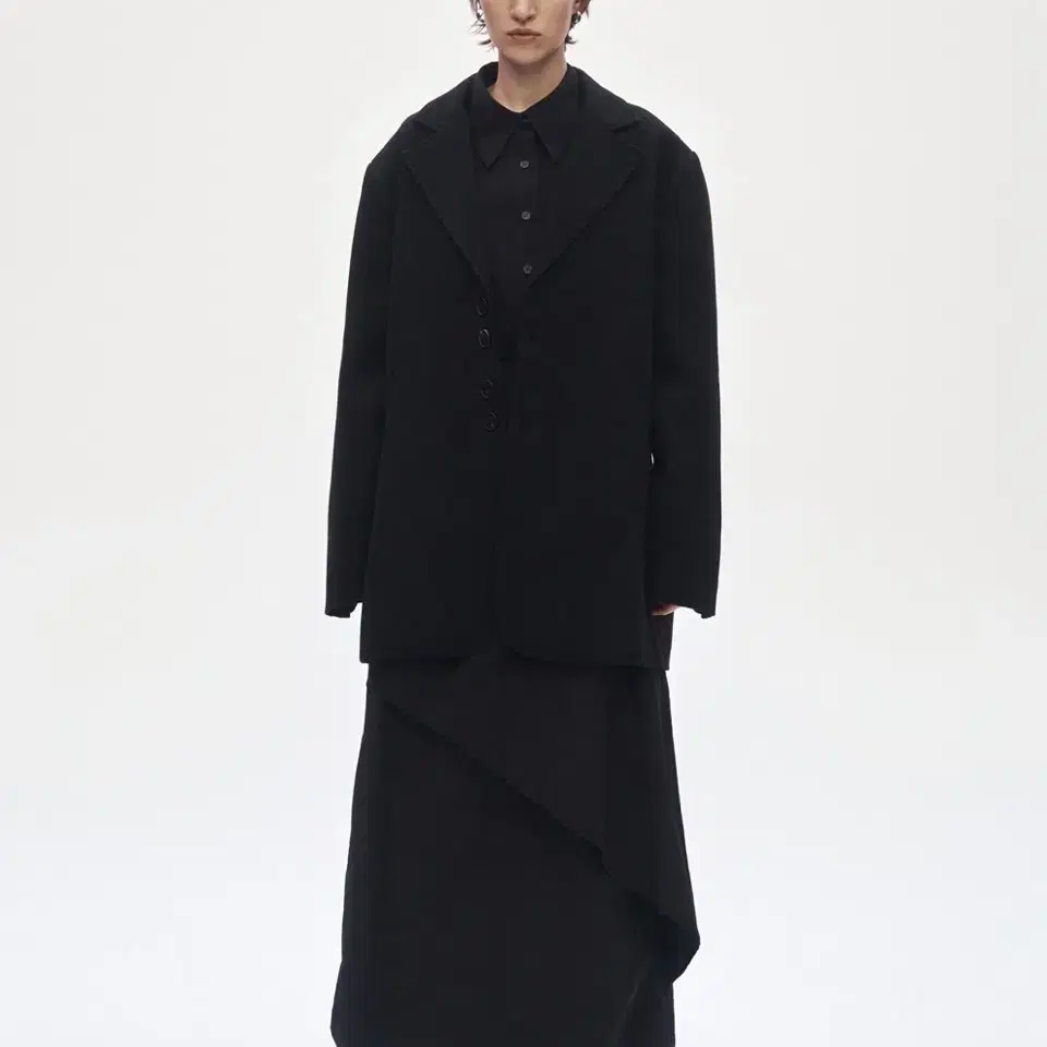 트리밍버드 Over Fit Wool Jacket [Black]