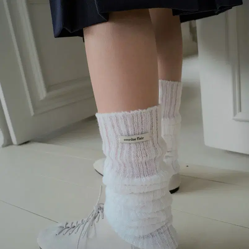 오버듀플레어 레그워머 mohair leg and arm warmers