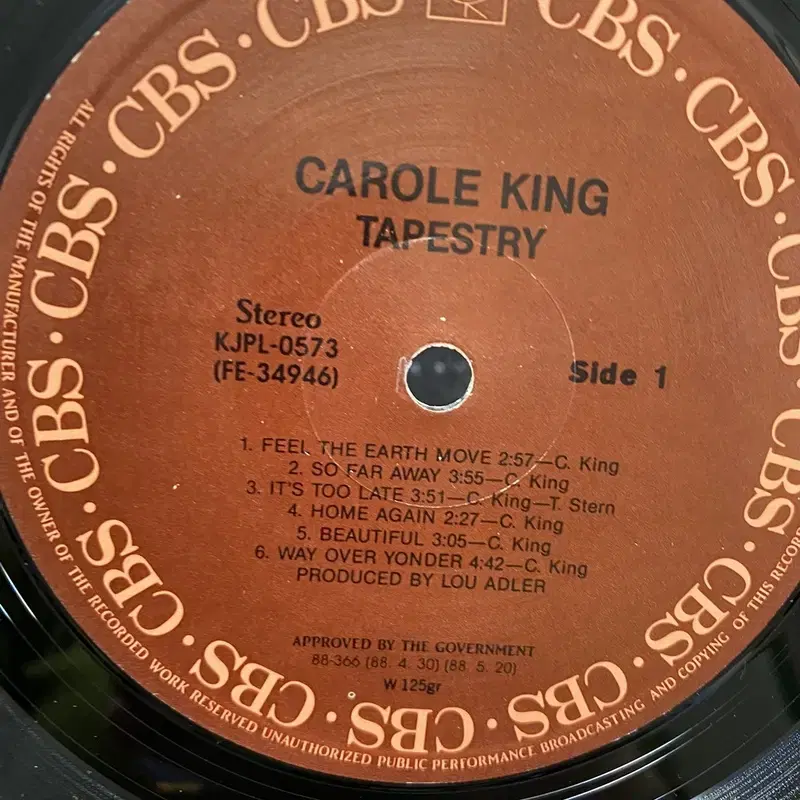 GAROLE KING TAPESTRY LP / AA6737