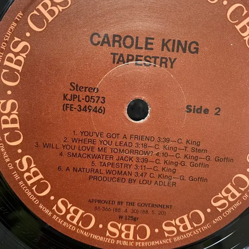 GAROLE KING TAPESTRY LP / AA6737