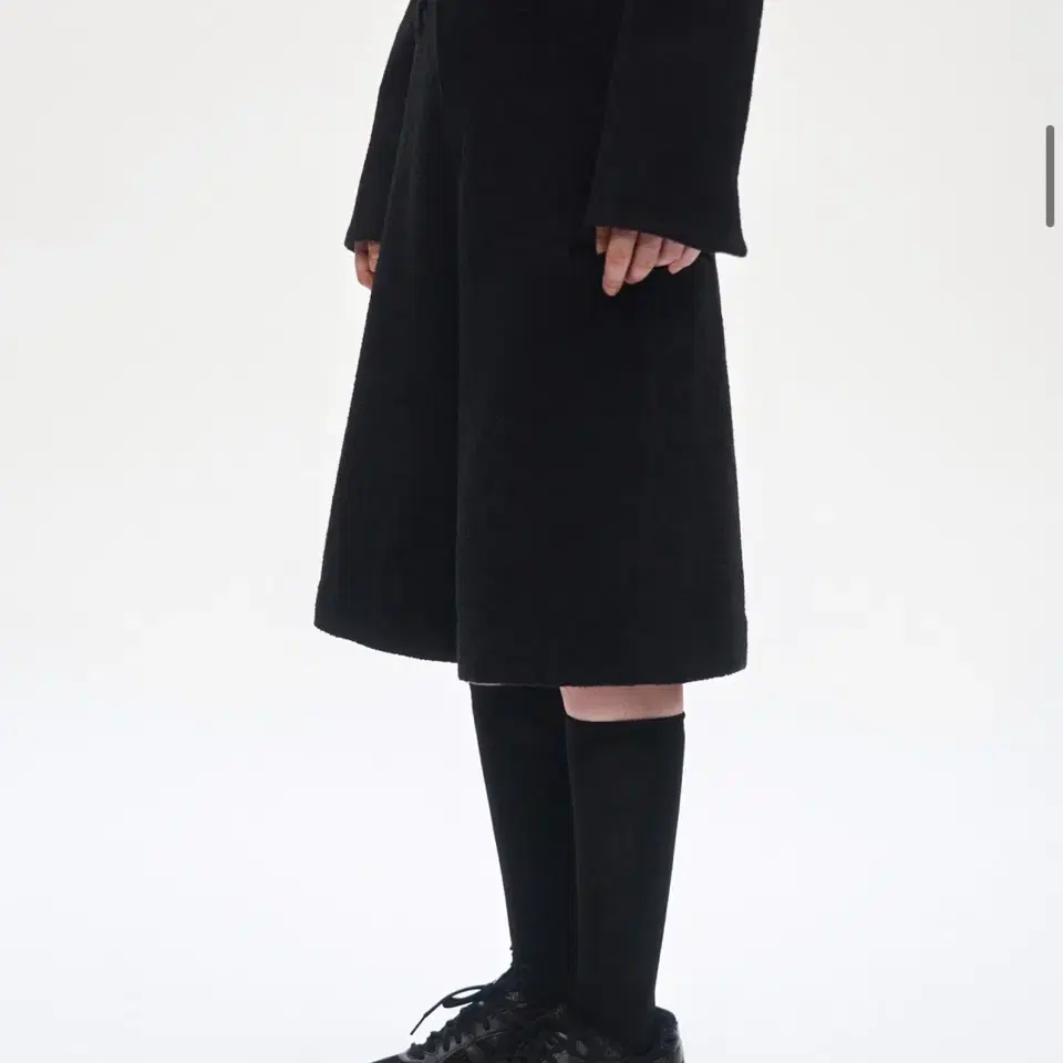 트리밍버드 Crop Tweed Set-up Pants [ Black ]