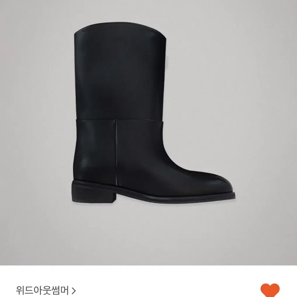 위드아웃썸머 kinder half boots black 230