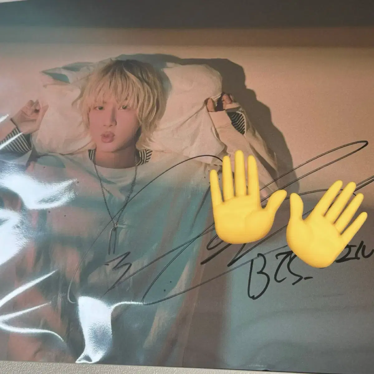 bangtan jin happy sign poster wts wts bts jin