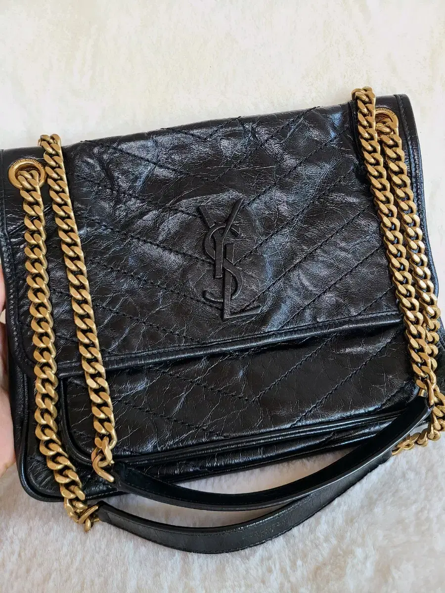 Saint Laurent Ni-Ki Bag Medium Keum