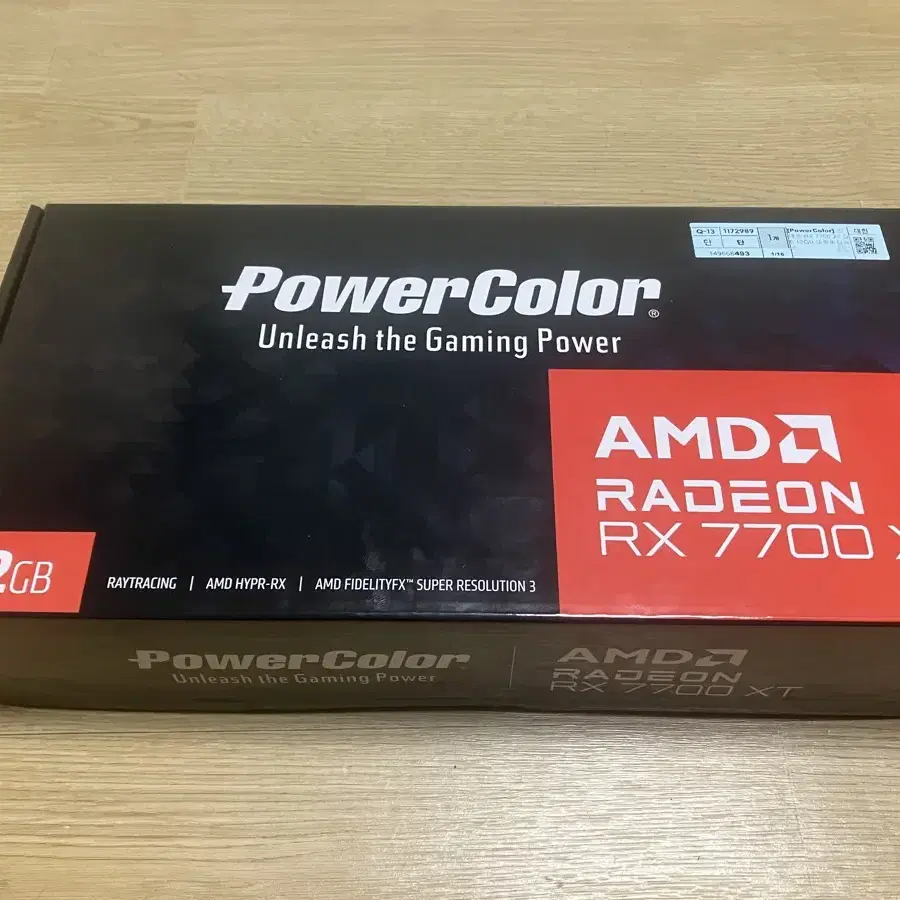 대구) 라데온 rx7700xt 파워컬러 미개봉