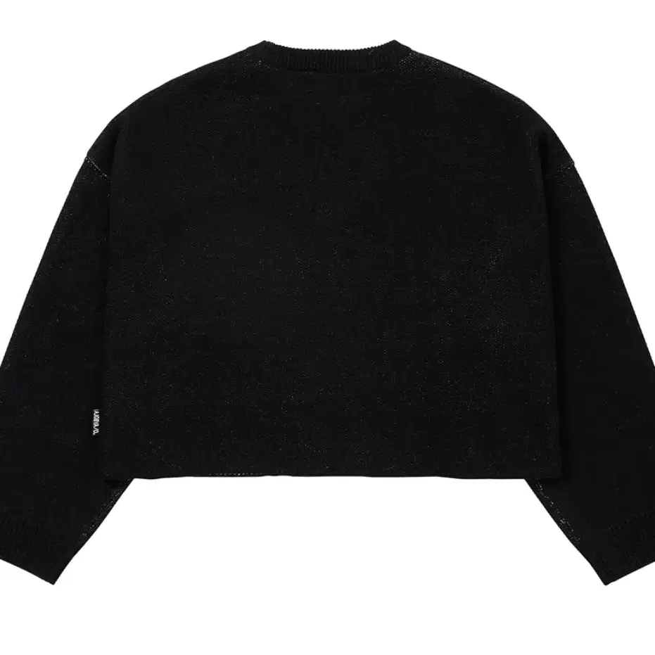 Total Logo Cropped Sweater [BLACK]