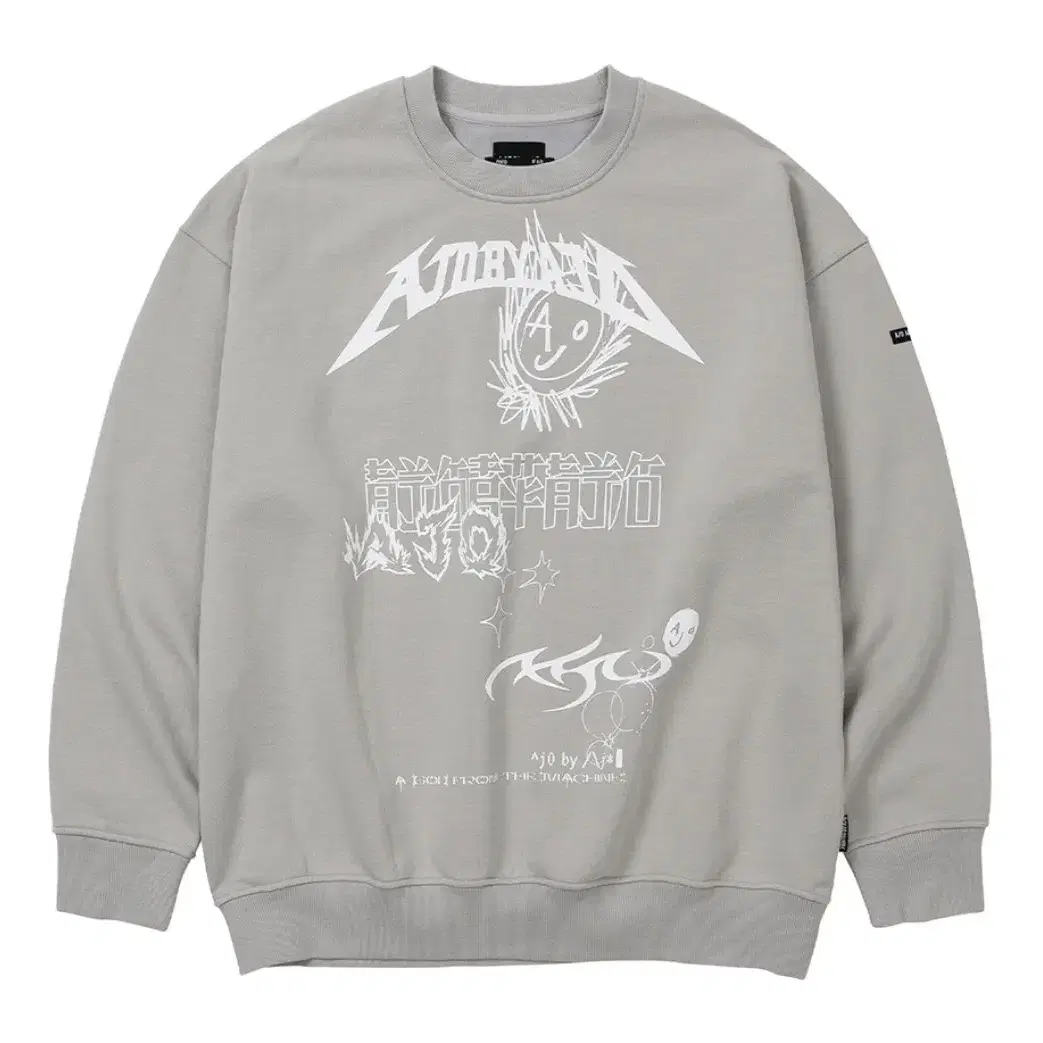 AJOLICA Collage Sweatshirt [GREY]