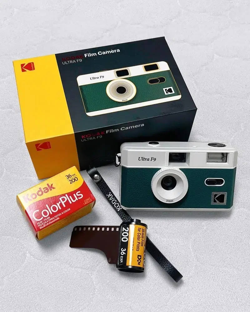 Kodak 울트라 F9 35mm 필름 카메라 다크 나이트 그린