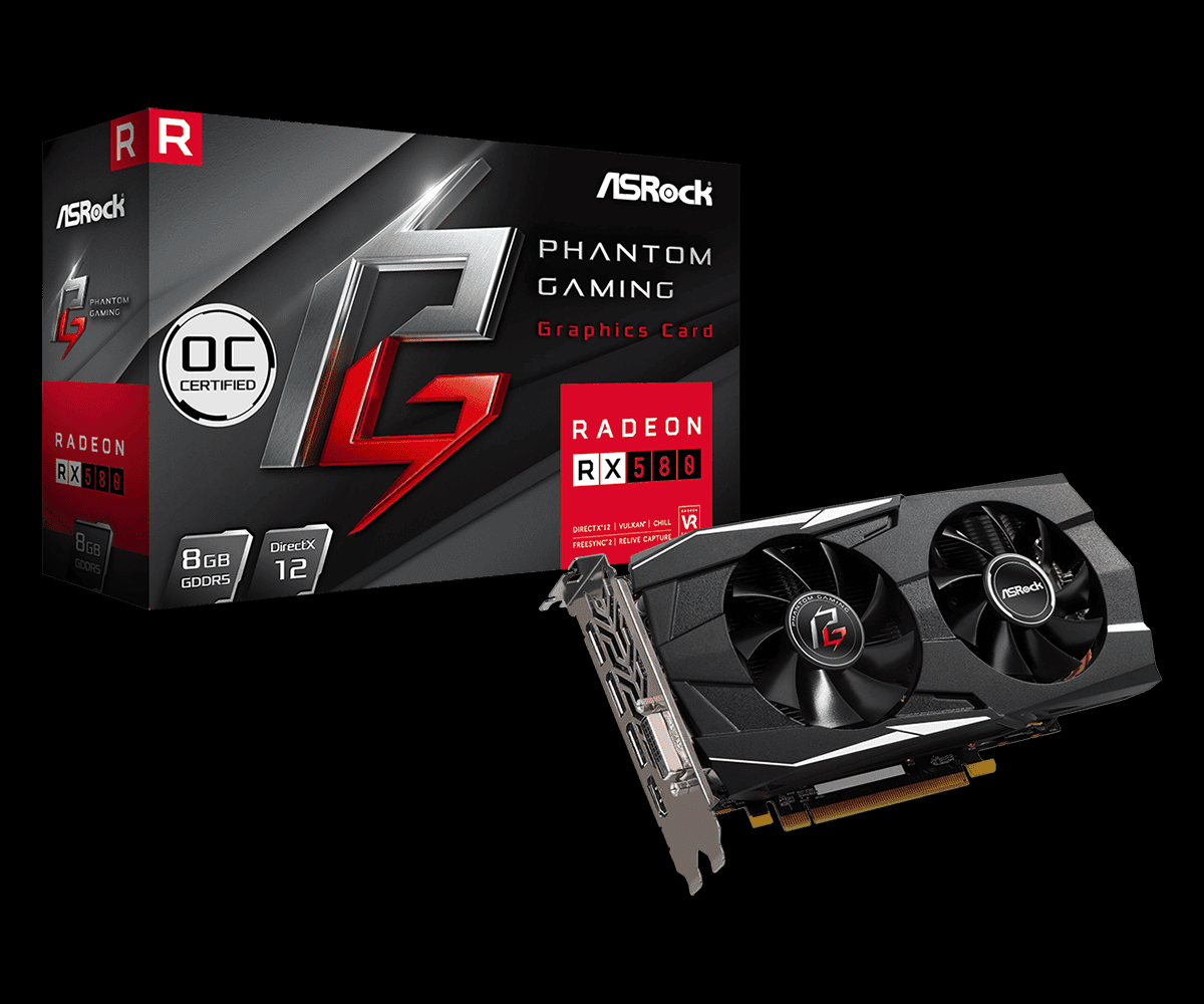 가성비 Phantom Gaming D Radeon RX580 8G OC