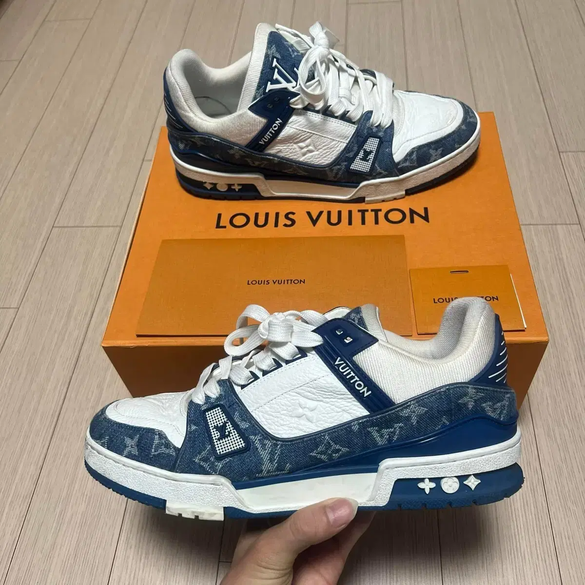 [Sold Out] Louis Vuitton Monogram Denim Blue Trainers