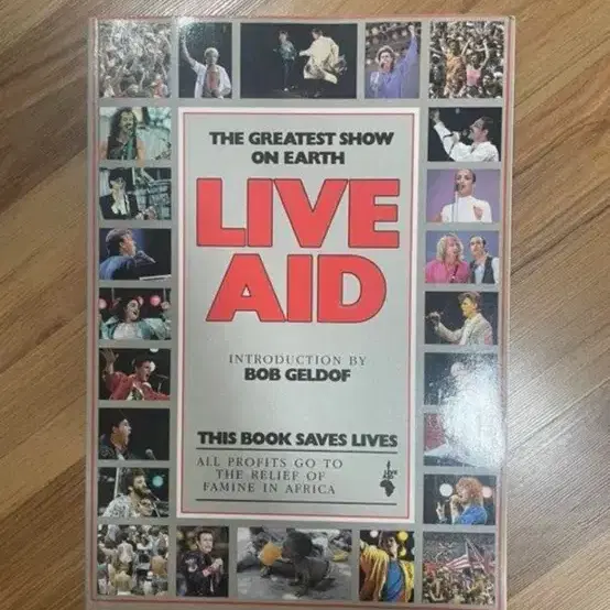 라이브 에이드 LIVE AID 콘서트북 기념책자 1985년판