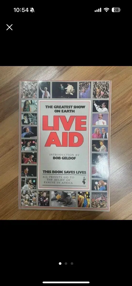 라이브 에이드 LIVE AID 콘서트북 기념책자 1985년판