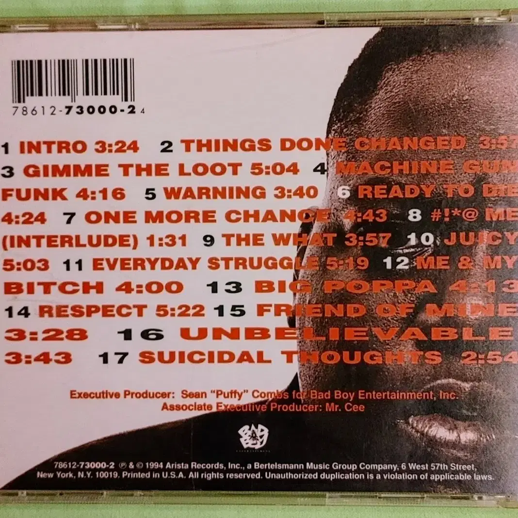 the Notorious BIG - ready to die CD