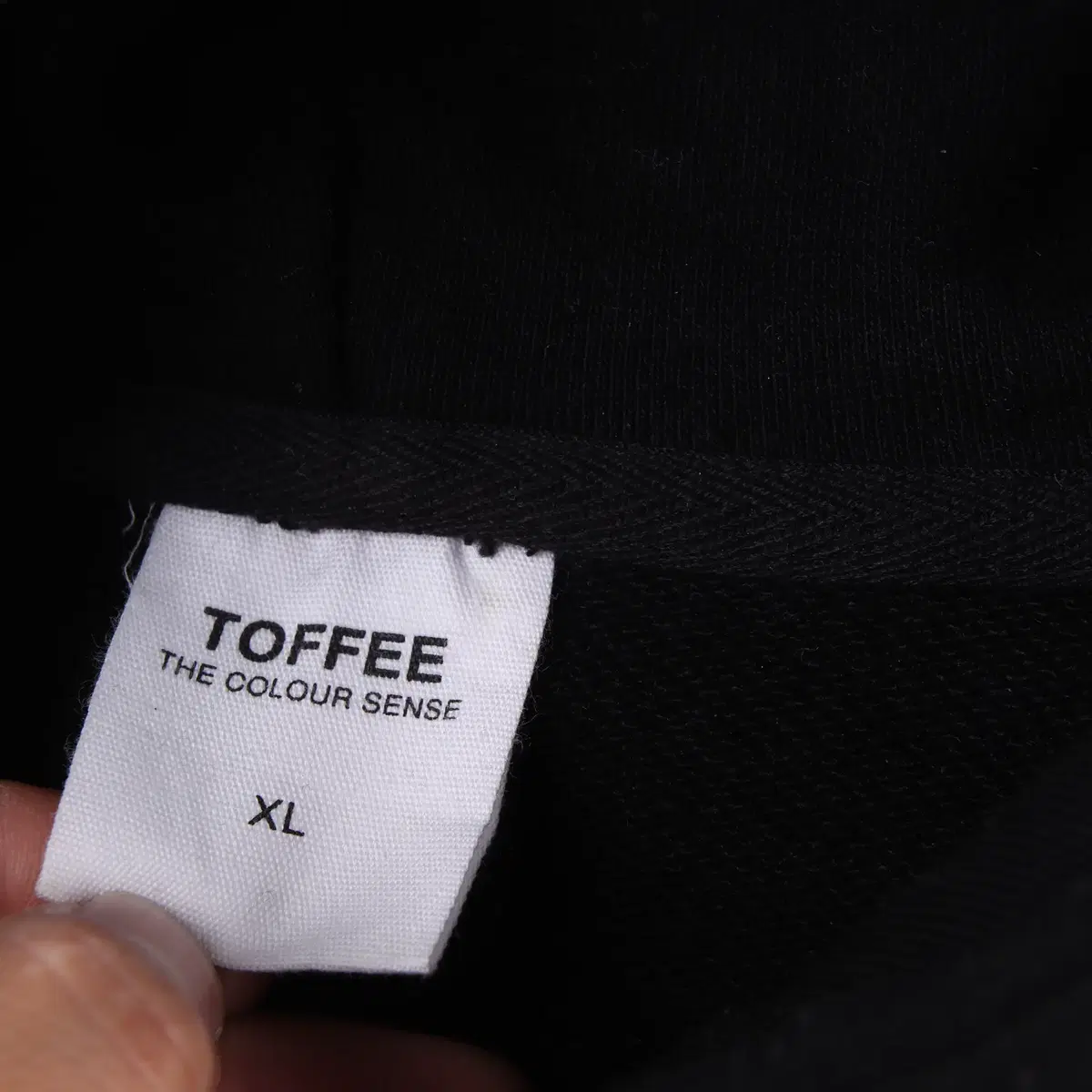 TOFFEE 토피 후드 블랙 (XL) 1689