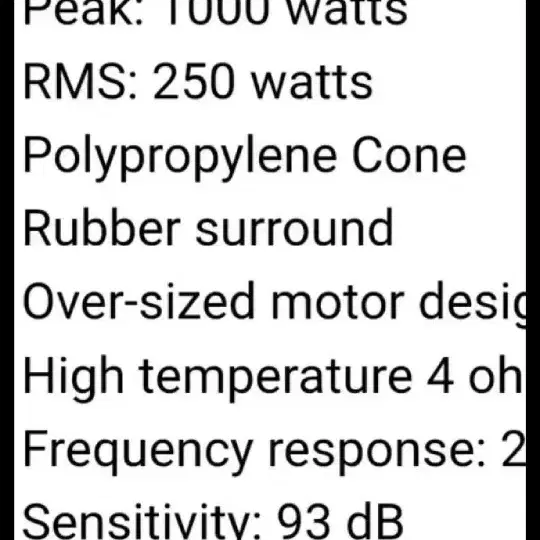 JBL 4옴싱글12서브우퍼/박스포함. 4옴RMS250W- A급