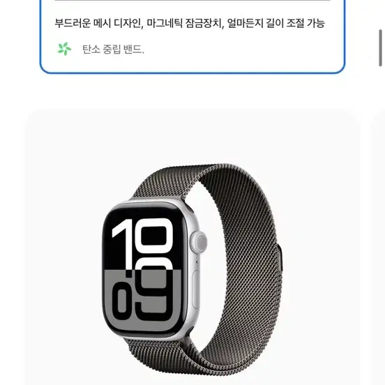 애플워치 10 46mm gps 밀레니즈 루프