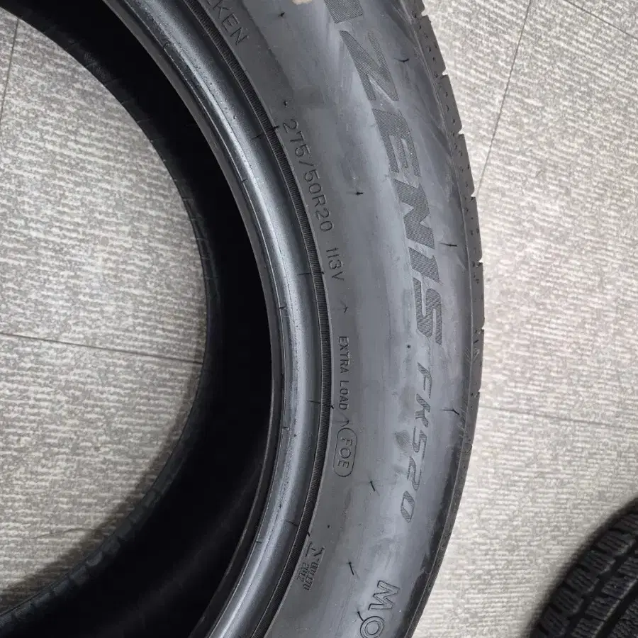 2755020(275/50R20)팔켄중고타이어 FK520중고 한대분 4개