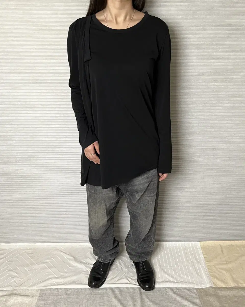 요지야마모토 와이즈 레이어드 티셔츠 yohji yamamoto