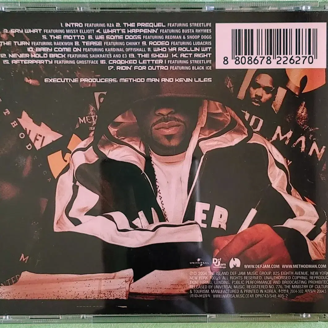 힙합 Method Man - Tical 0 CD 우탱