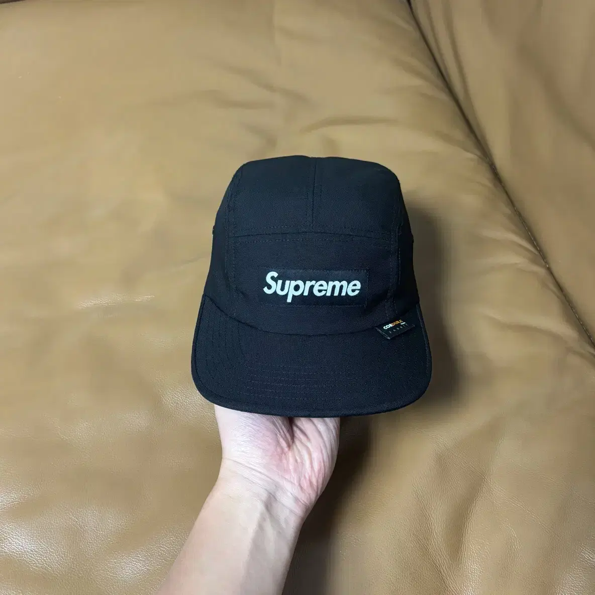 Supreme 슈프림 캠프캡 모자 (Cordura Black)