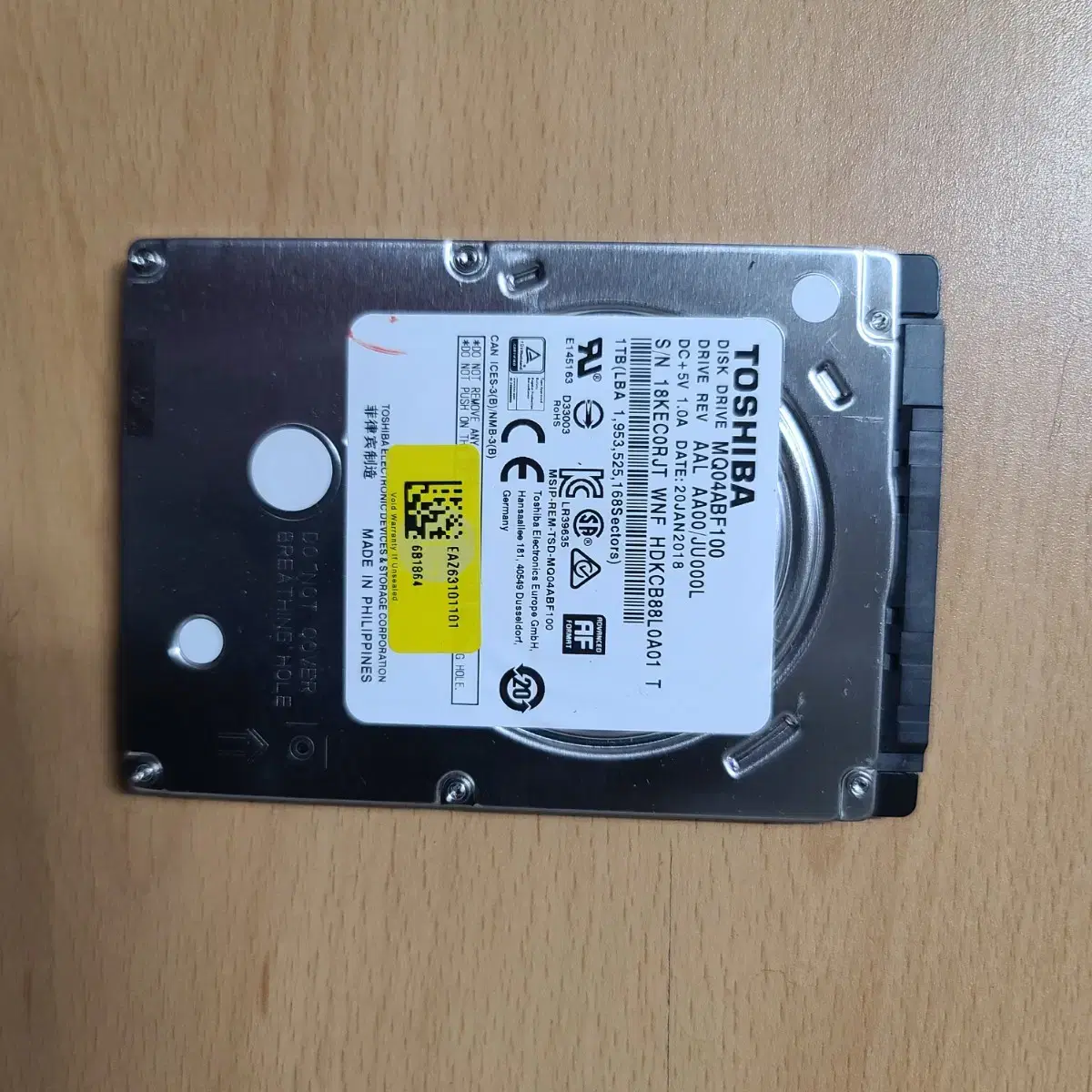 도시바노트북하드, 1TB HDD