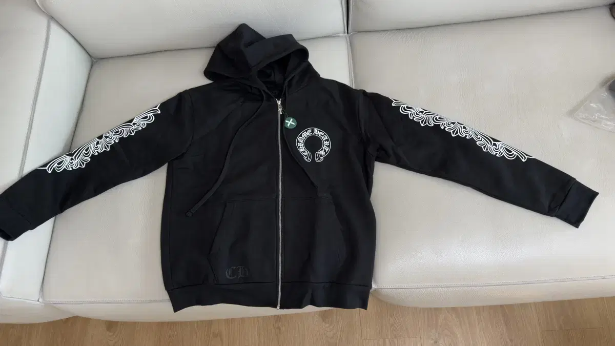 {Bird Form} (Genuine) (Medium) Chrome Hearts Horseshoe Floral Fleece Zip-up