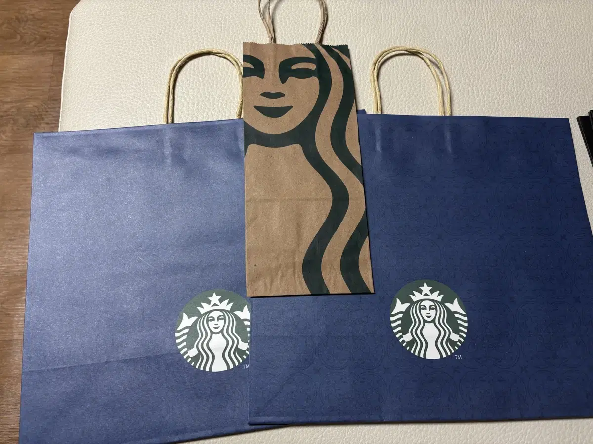 미사용) Starbucks 스타벅스 종이백 종이가방 3p