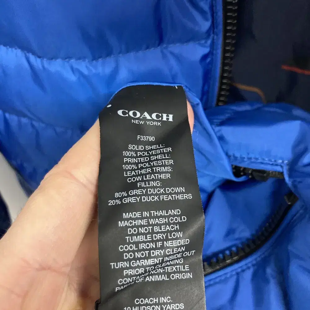 코치 coach 리버시블 양면 다운 패딩 점퍼