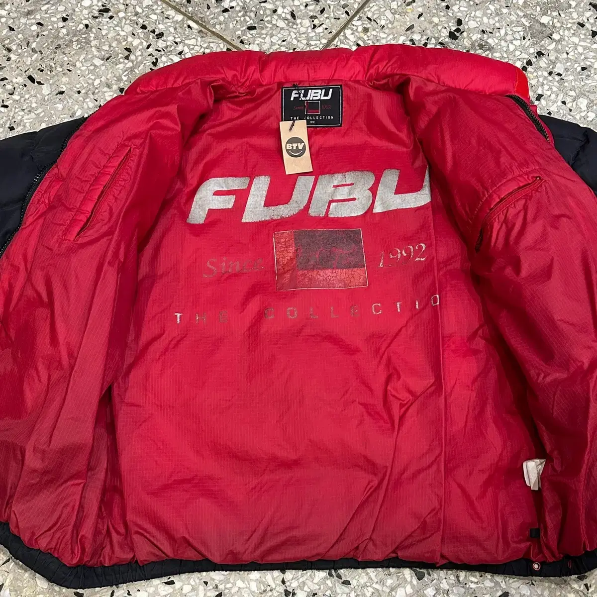 Fubu 후부 오버핏 덕다운 패딩 블랙