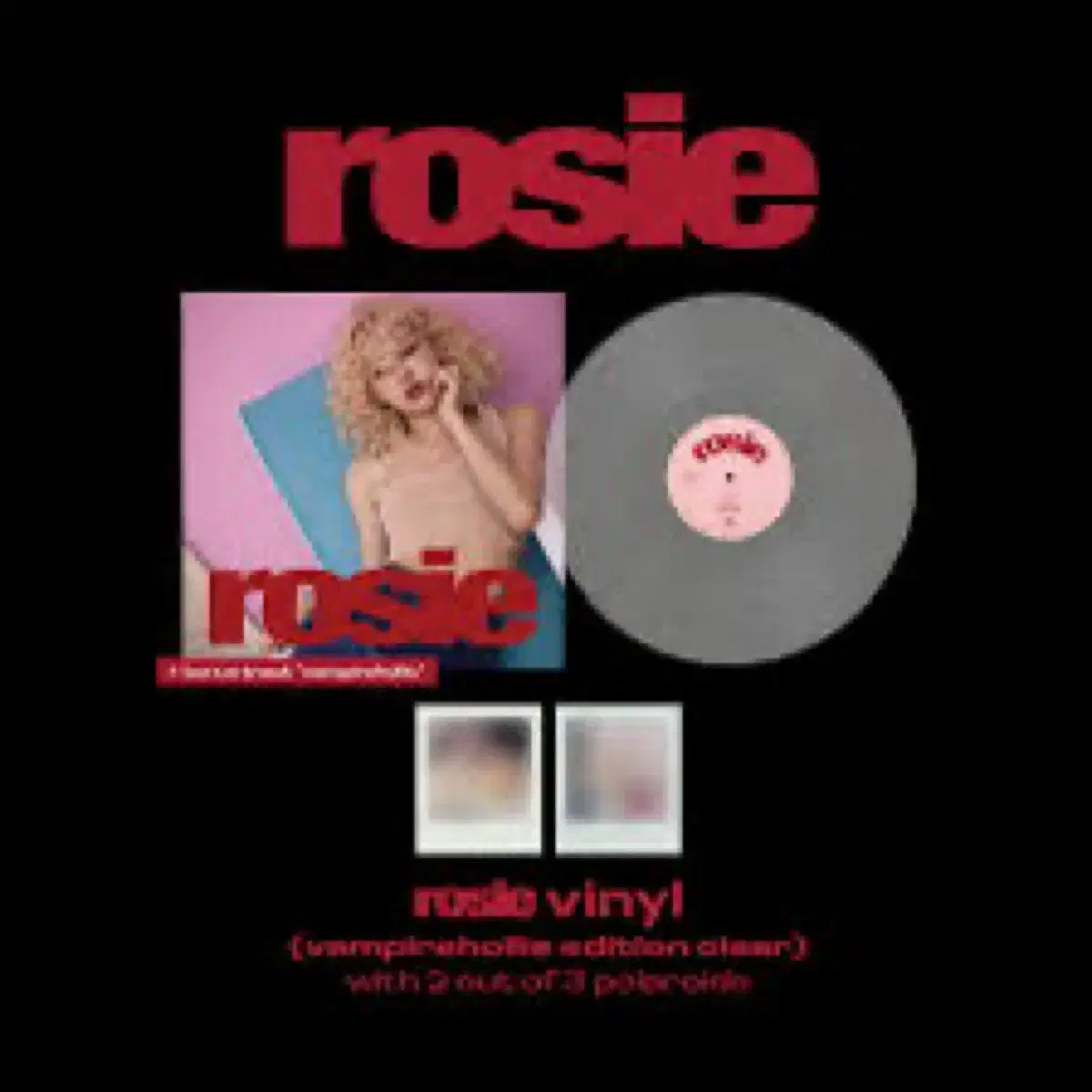 로제 rosie LP 뱀파이어홀리 에디션 투명 미개봉