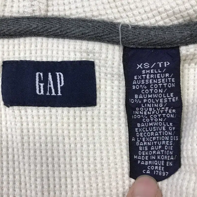 GAP 스웻 90s 후드집업 XS 넉넉