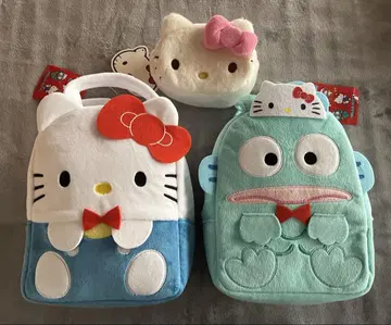 헬로키티한교동 푹신푹신한 백, 키티페이스 파우치 세트