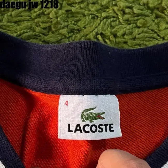 100 LACOSTE MTM 라코스테 맨투맨