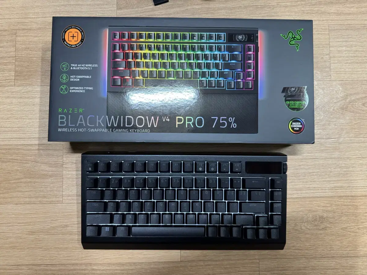 RAZER 블랙위도우 V4 Pro 75% US