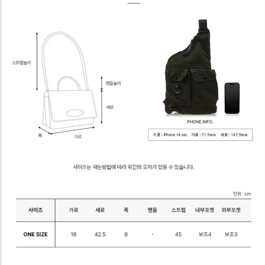 CP컴퍼니 렌즈 와펜 나일론 슬링백(공용)