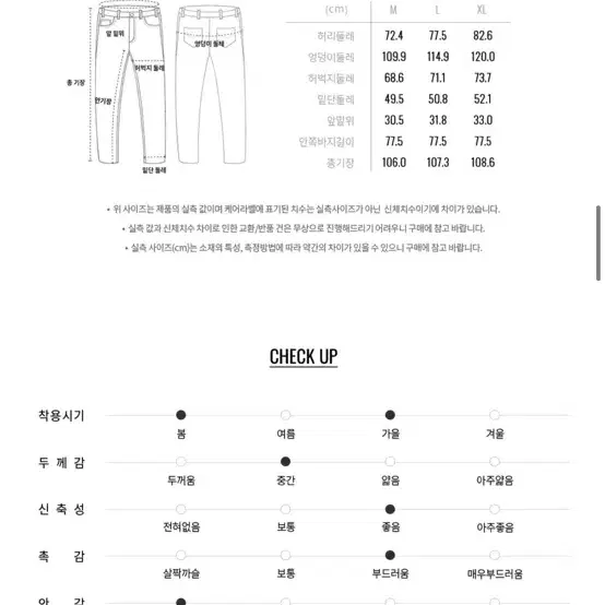 지오다노 MW TR 와이드핏 이지팬츠_블랙 XL