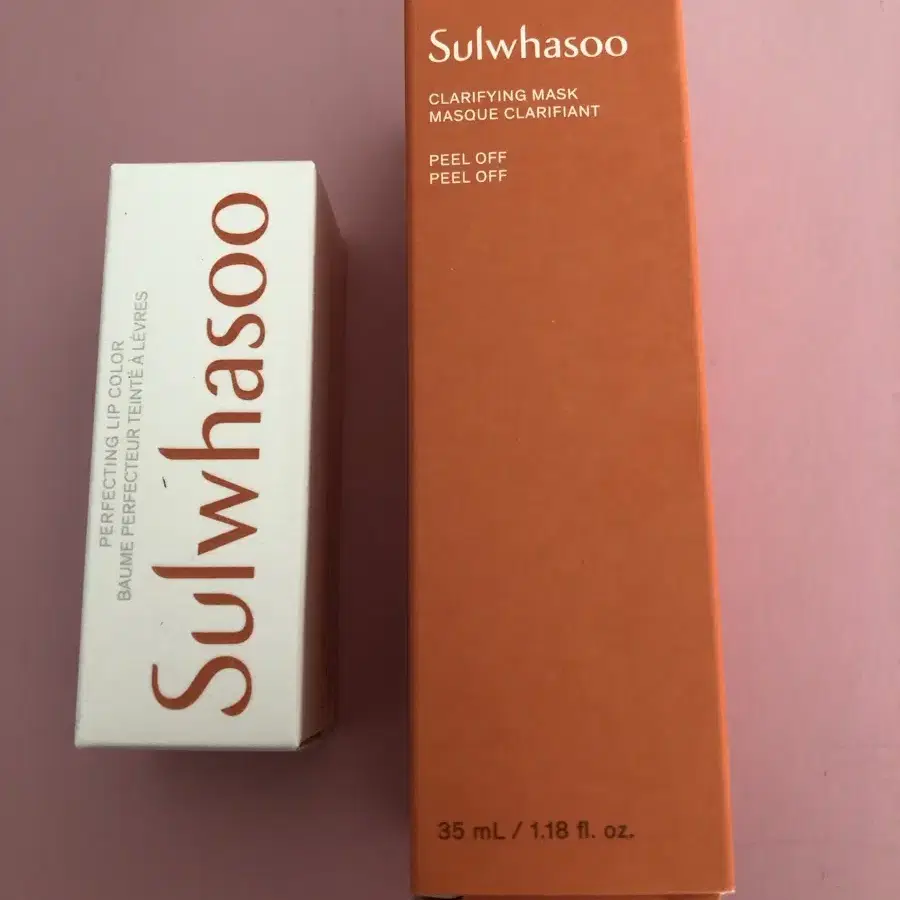 (새상품) 설화수 퍼펙팅 립 컬러 999 로즈+설화수 옥용팩35ml