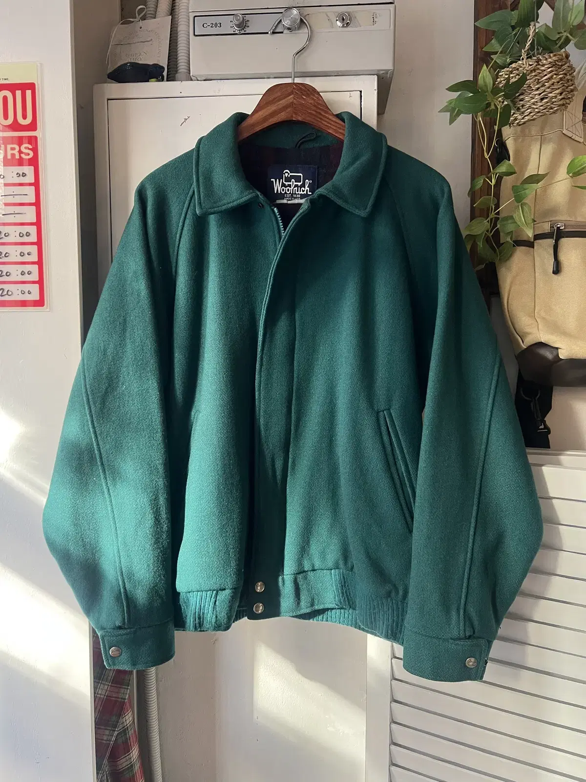 [L]80's 울리치 Made in USA 울 해링턴 자켓