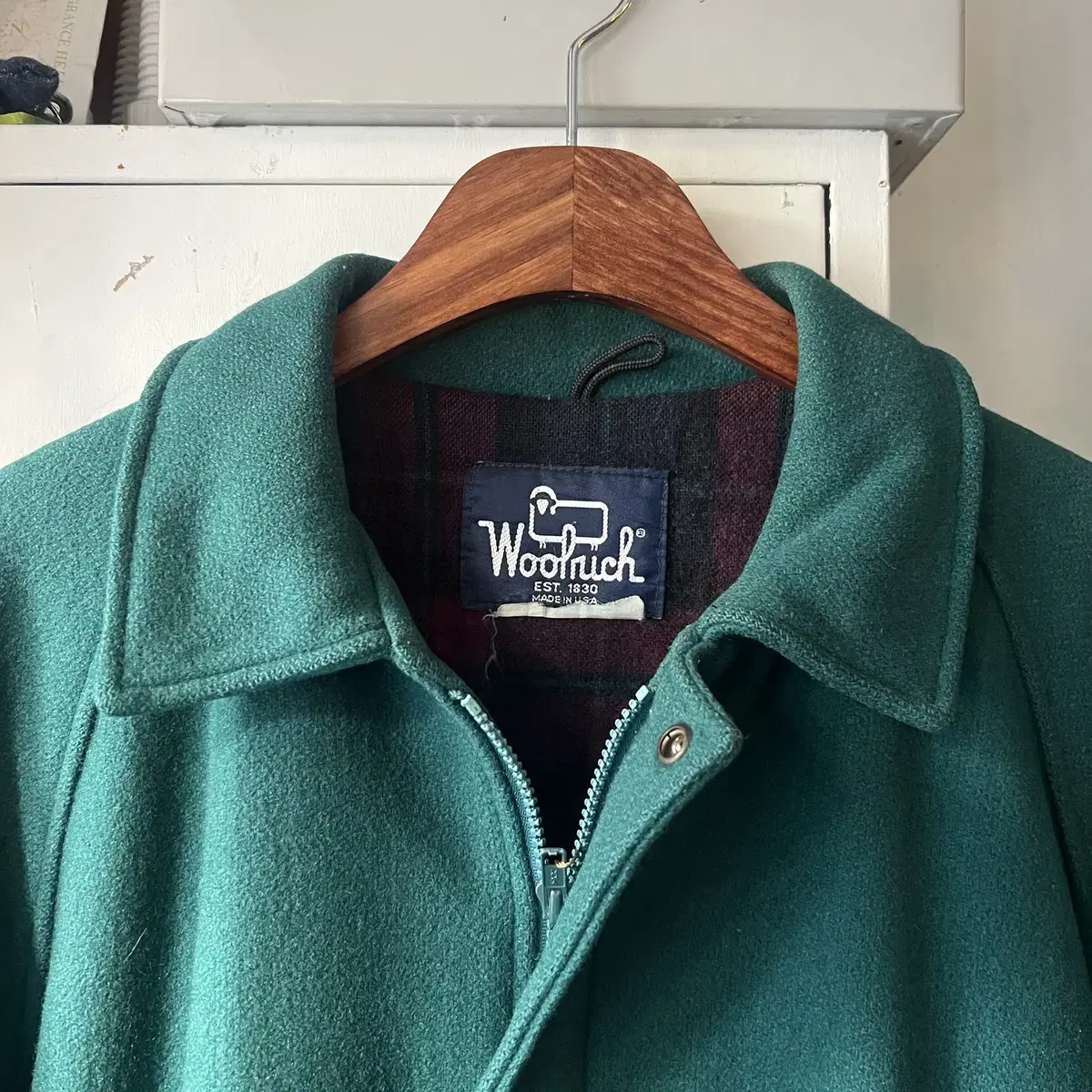 [L]80's 울리치 Made in USA 울 해링턴 자켓