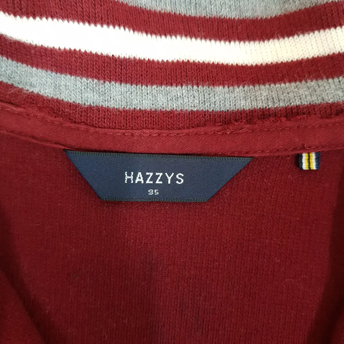 HAZZYS 남성 반집업 니트 95사이즈