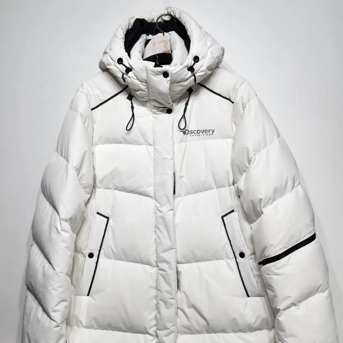 DISCOVERY Long padded jumper jacket white L