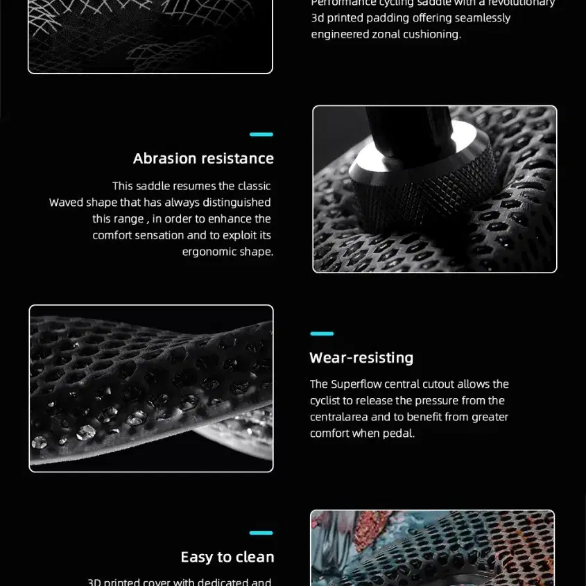 MTB 싸이클 산악 로드 자전거 3D인쇄 카본 안장