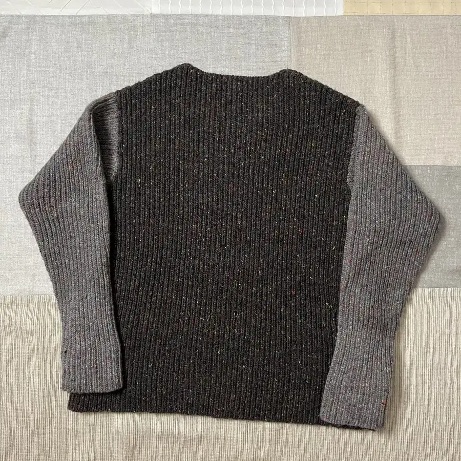 Sunsea deep groove sweater 선시 보카시 니트