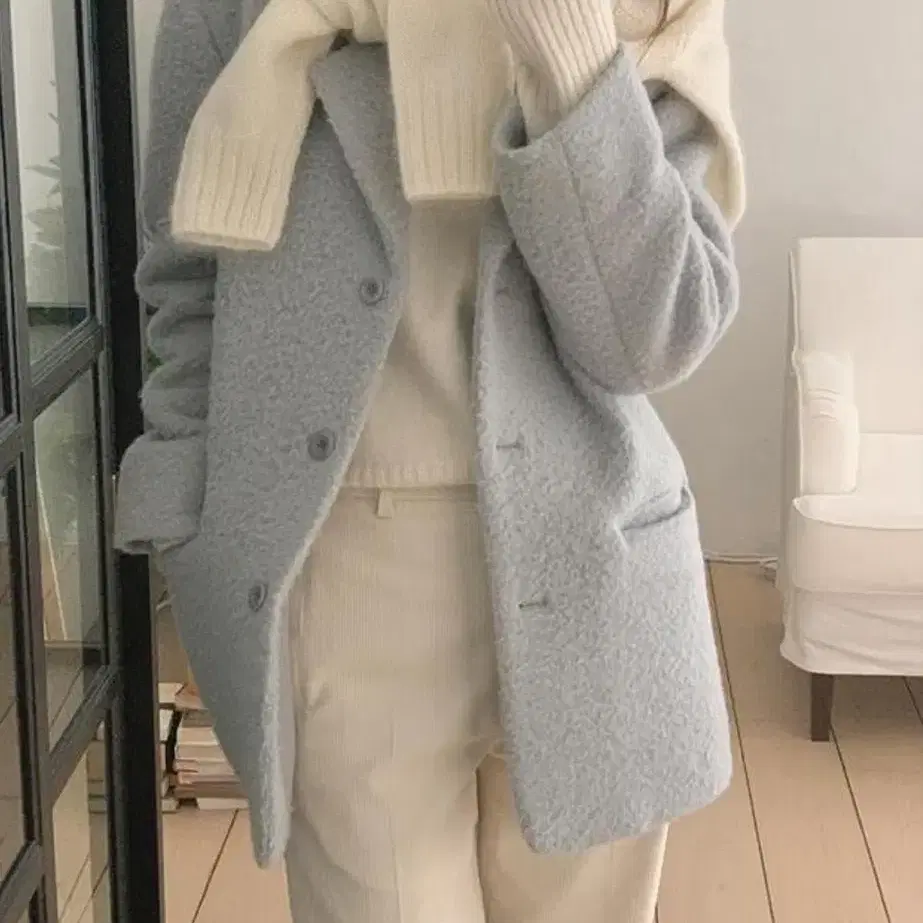 뮤렛 클로이 하프코트 chloe half coat