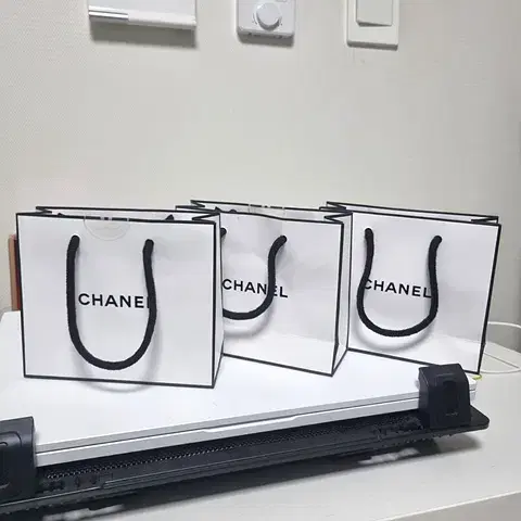 CHANEL 샤넬 미니 쇼핑백 * 미사용 * 총3장 * 일괄판매