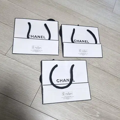 CHANEL 샤넬 미니 쇼핑백 * 미사용 * 총3장 * 일괄판매