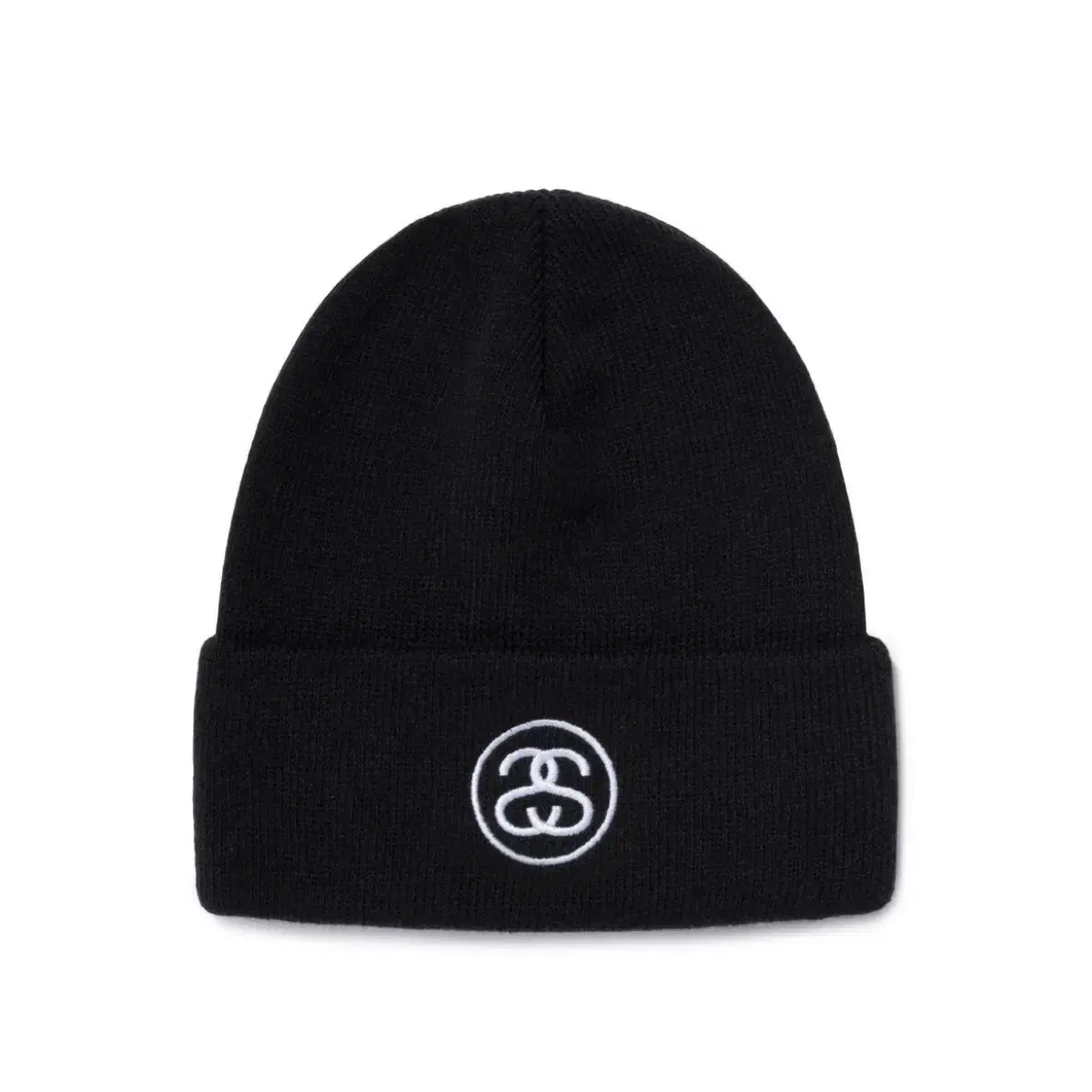 스투시 비니 블랙 SS Link Cuff Beanie Black