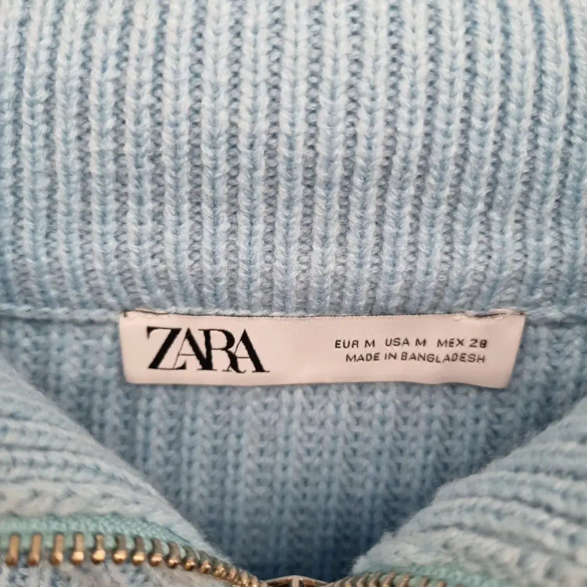 [여성66 size] ZARA 자라 골지 니트 집업 가디건