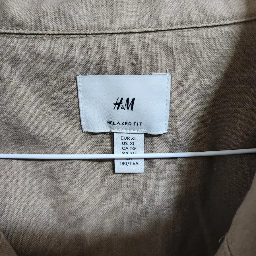 (XL)H&M 오버핏 포켓 셔츠