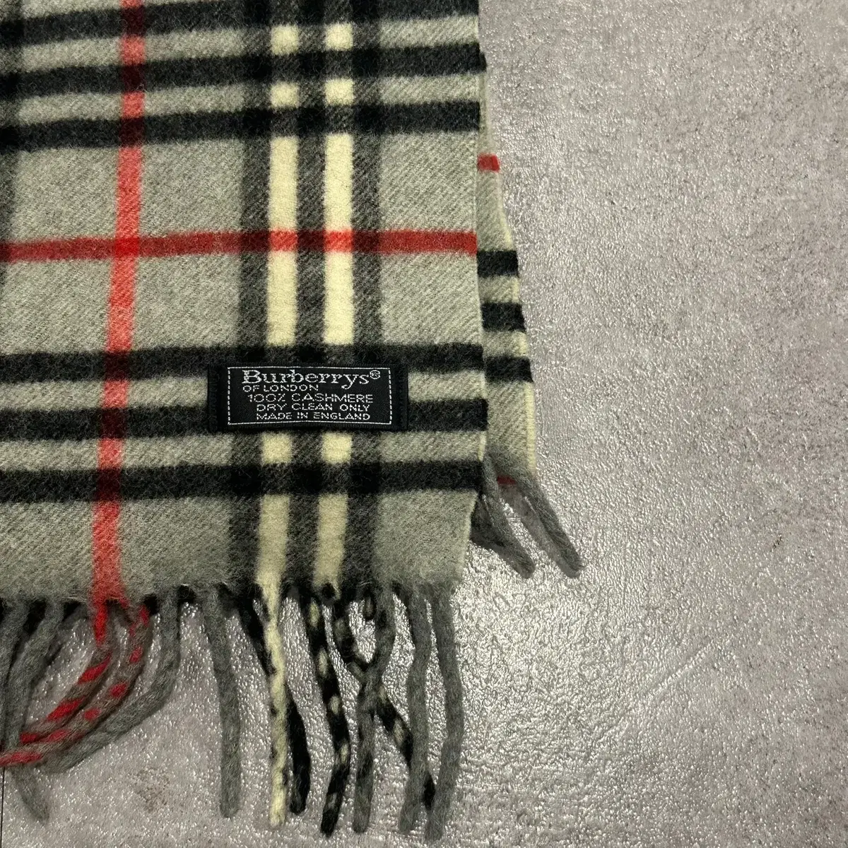 BURBERRY VTG 버버리 빈티지 머플러 체크 그레이